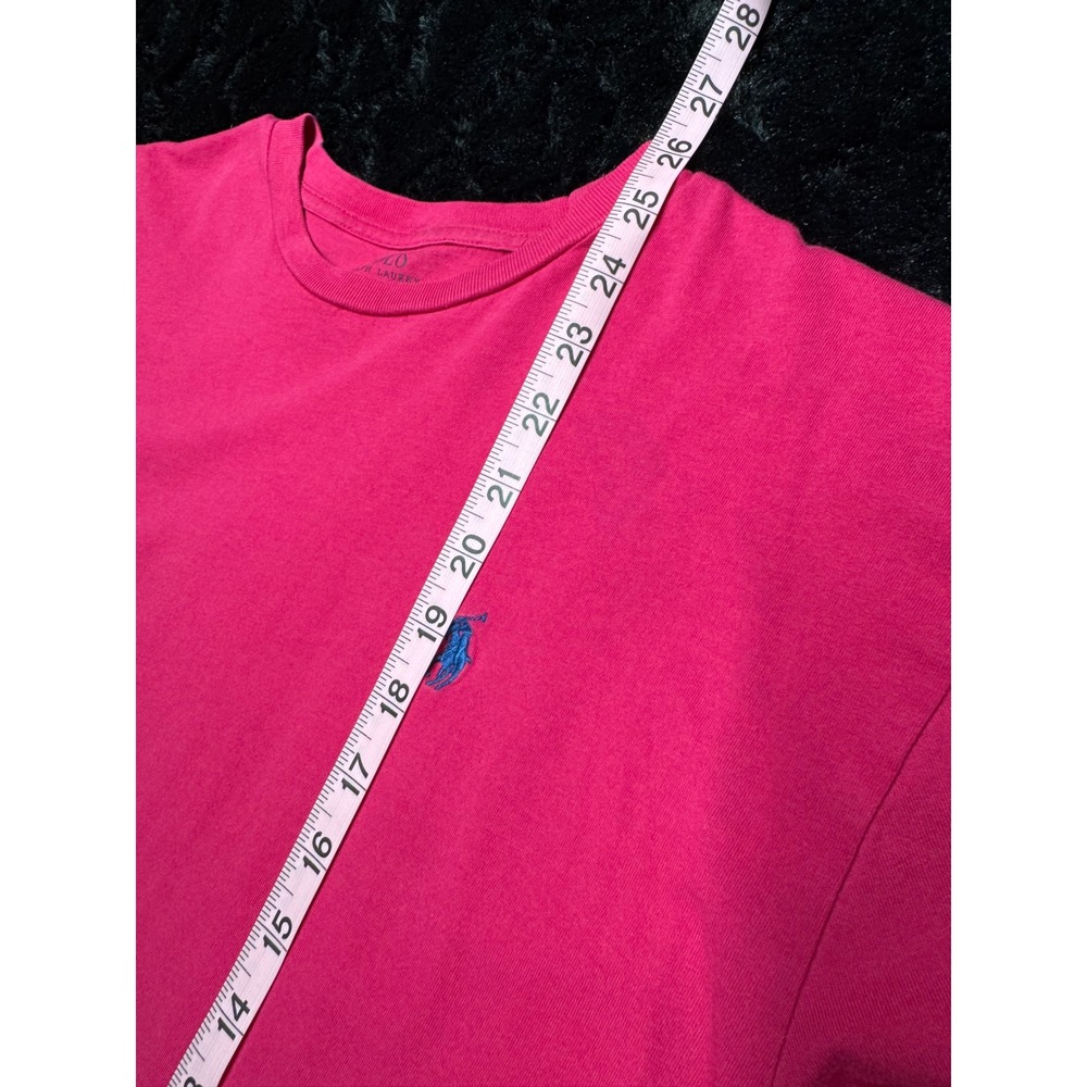 Polo Ralph Lauren Mens Pink Short Sleeve Crew Neck Pony Logo T-Shirt Size Small - Picture 6 of 6